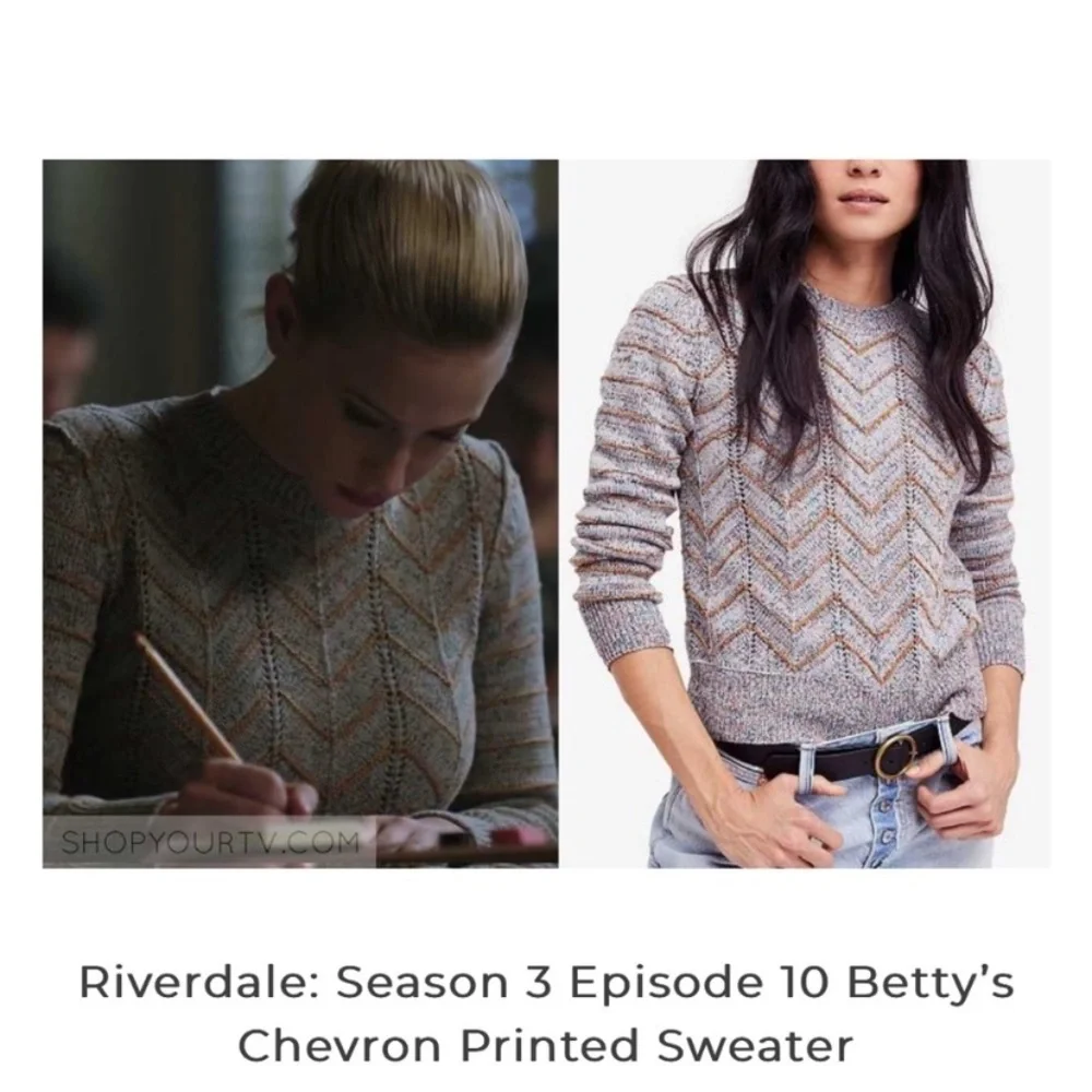 Free People Chevron Sweater